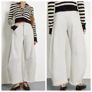 パンツ CITIZENS of HUMANITY HORSESHOE 25 CITIZENS OF HUMANITY Horseshoe frayed high-rise wide-leg